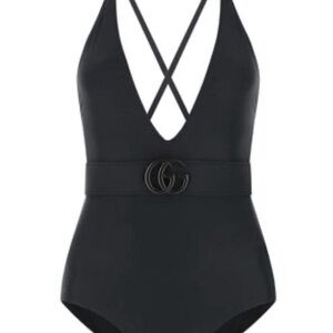 Gucci Black One Piece Swimsuit